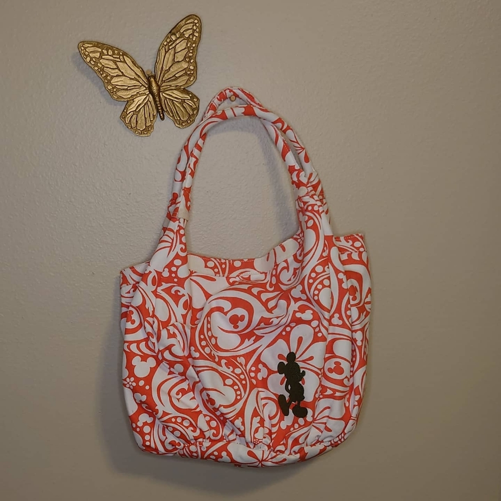 Mickey Mouse Canvas Hawaiian Tote Bag